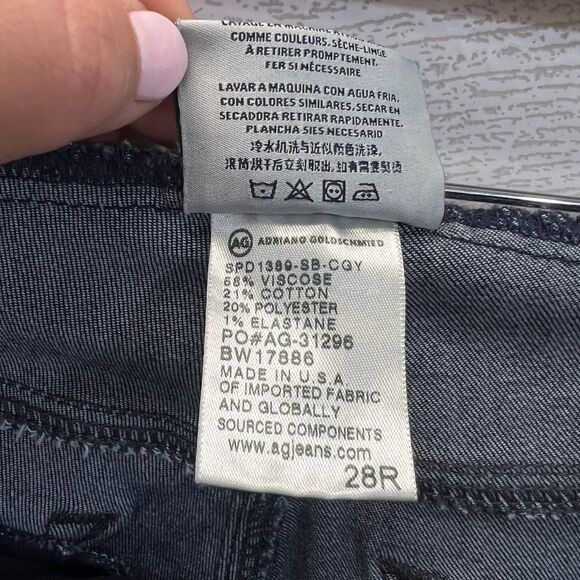 Adriano Goldschmied Dark Wash Skinny Leg Maternity Jeans Size 28 - Picture 8 of 9